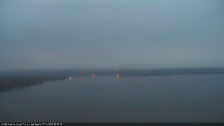 Lake Travis webcam, May 9, 2017 7:40 PM CT