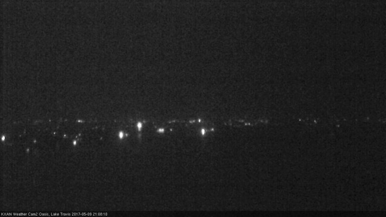 Lake Travis webcam, May 9, 2017 8:30 PM CT