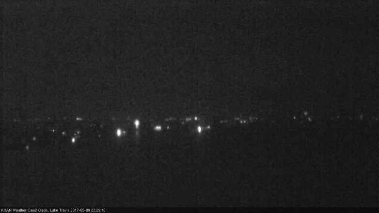 Lake Travis webcam, May 9, 2017 10:00 PM CT