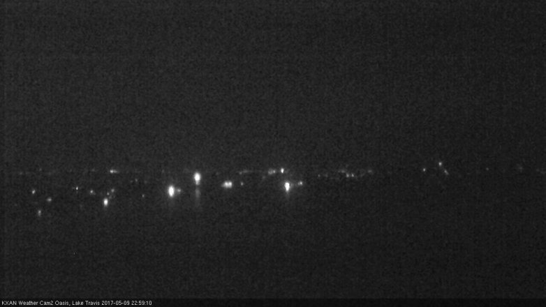 Lake Travis webcam, May 9, 2017 10:05 PM CT