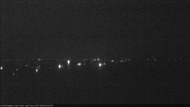 Lake Travis webcam, May 9, 2017 11:00 PM CT
