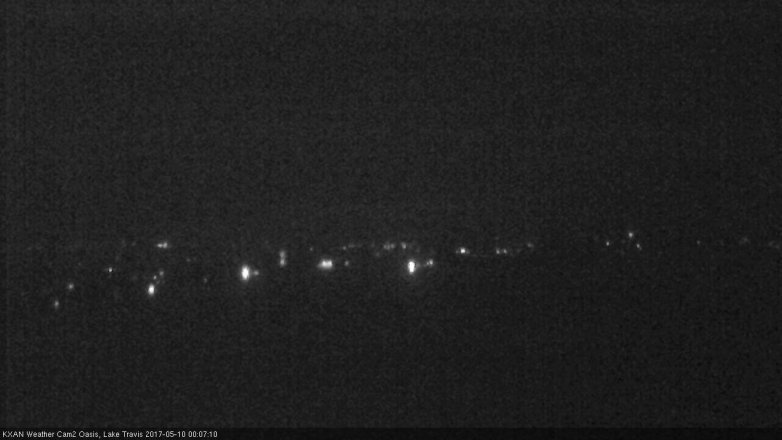 Lake Travis webcam, May 9, 2017 11:15 PM CT