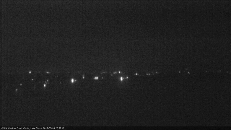Lake Travis webcam, May 9, 2017 11:25 PM CT