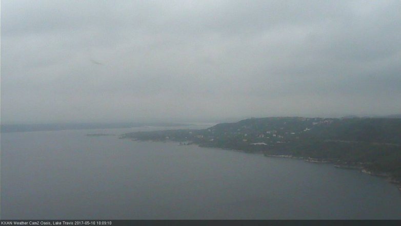 Lake Travis webcam, May 10, 2017 9:15 AM CT