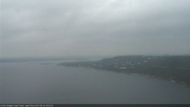 Lake Travis webcam, May 10, 2017 9:45 AM CT