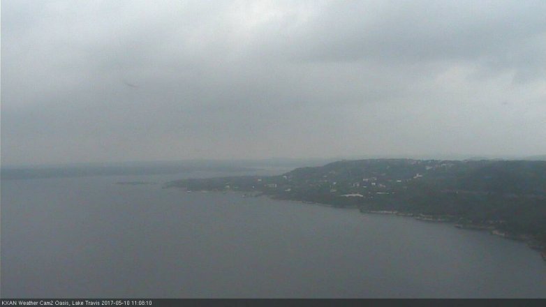 Lake Travis webcam, May 10, 2017 10:20 AM CT