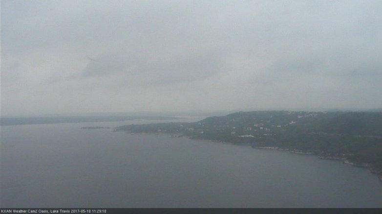 Lake Travis webcam, May 10, 2017 10:50 AM CT
