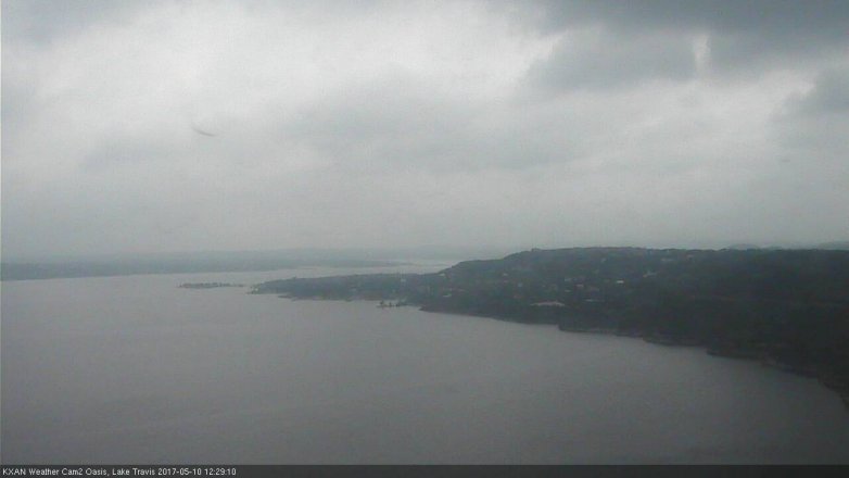 Lake Travis webcam, May 10, 2017 11:35 AM CT