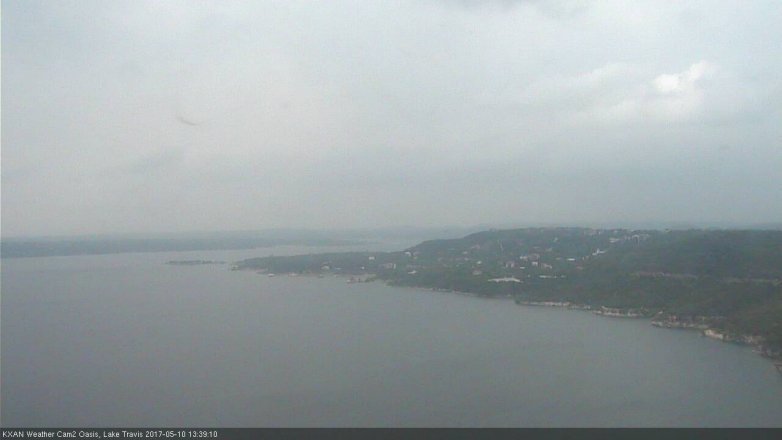 Lake Travis webcam, May 10, 2017 1:10 PM CT