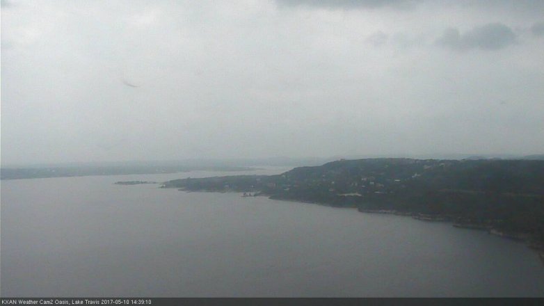 Lake Travis webcam, May 10, 2017 1:50 PM CT