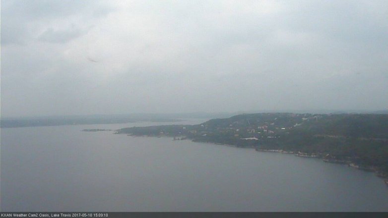 Lake Travis webcam, May 10, 2017 2:35 PM CT