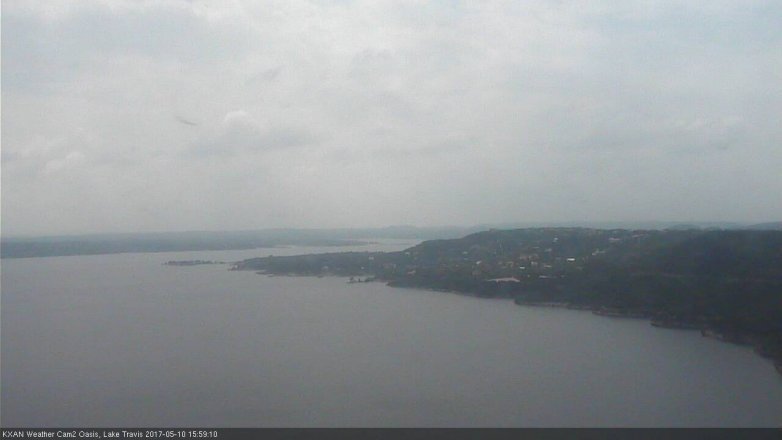 Lake Travis webcam, May 10, 2017 3:10 PM CT