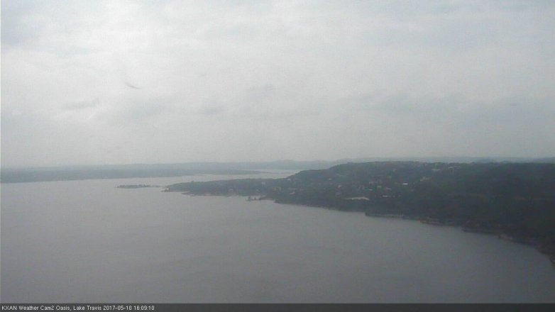 Lake Travis webcam, May 10, 2017 3:25 PM CT