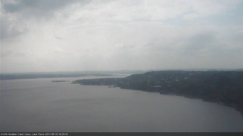 Lake Travis webcam, May 10, 2017 3:40 PM CT