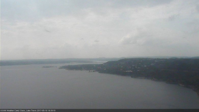 Lake Travis webcam, May 10, 2017 3:55 PM CT