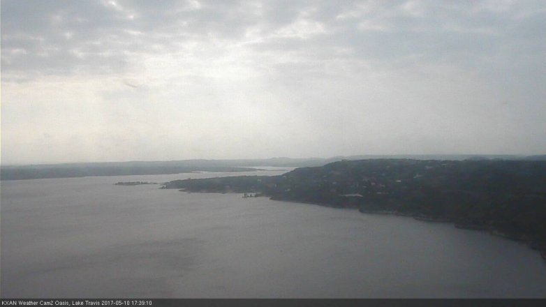 Lake Travis webcam, May 10, 2017 5:00 PM CT