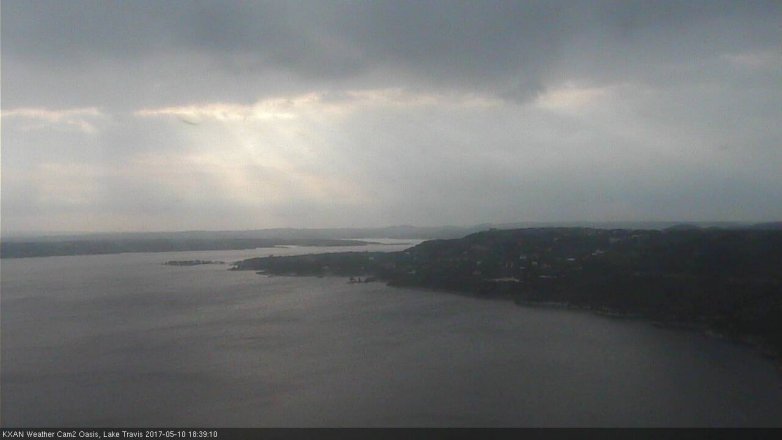 Lake Travis webcam, May 10, 2017 6:10 PM CT