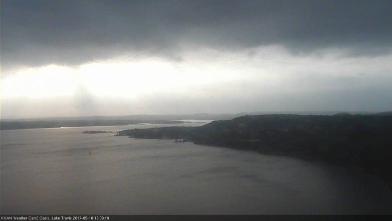 Lake Travis webcam, May 10, 2017 6:30 PM CT
