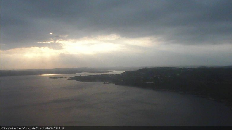Lake Travis webcam, May 10, 2017 6:35 PM CT
