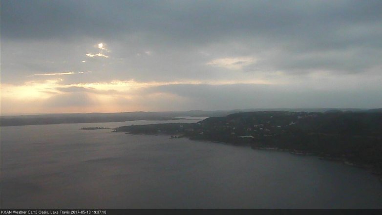 Lake Travis webcam, May 10, 2017 7:10 PM CT