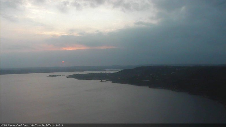 Lake Travis webcam, May 10, 2017 7:25 PM CT