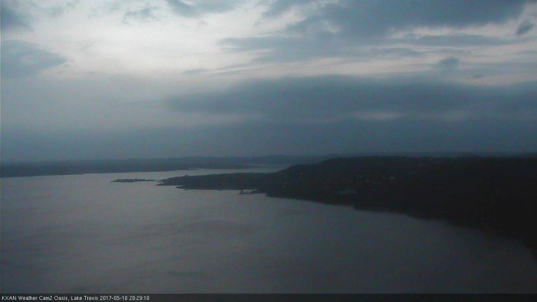Lake Travis webcam, May 10, 2017 7:35 PM CT