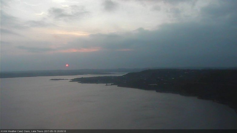Lake Travis webcam, May 10, 2017 7:40 PM CT