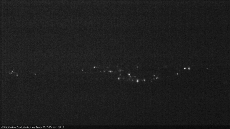 Lake Travis webcam, May 10, 2017 9:30 PM CT