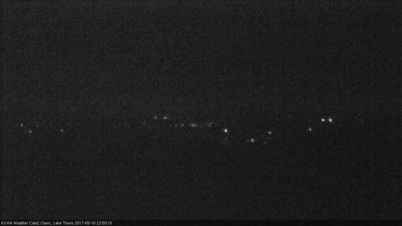 Lake Travis webcam, May 10, 2017 11:25 PM CT