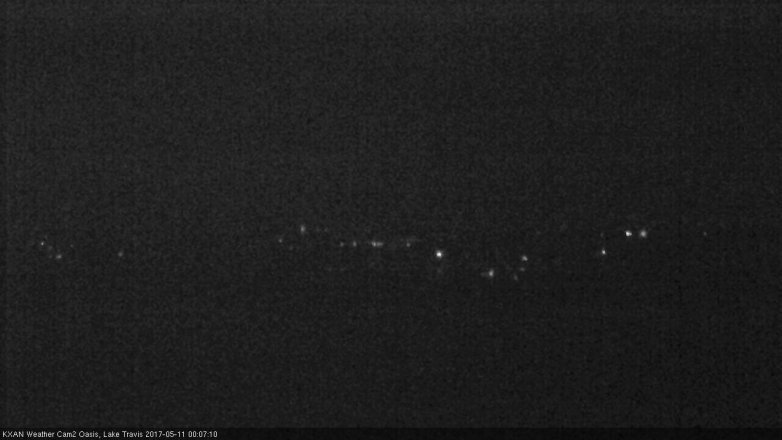 Lake Travis webcam, May 10, 2017 11:35 PM CT