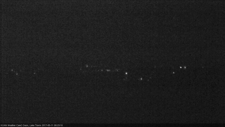 Lake Travis webcam, May 10, 2017 11:50 PM CT