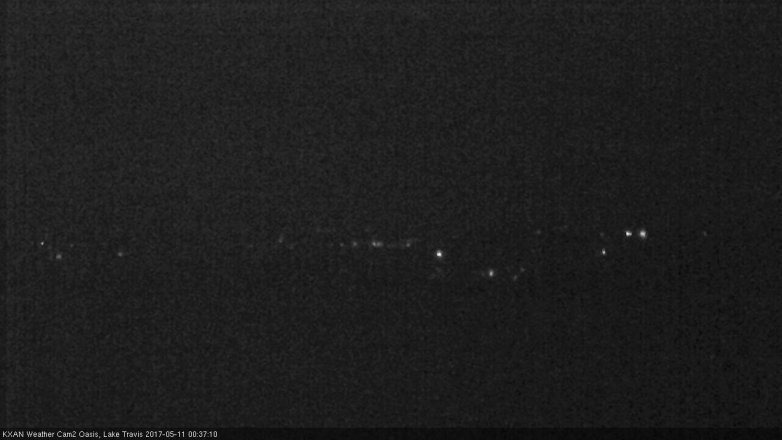 Lake Travis webcam, May 10, 2017 11:55 PM CT
