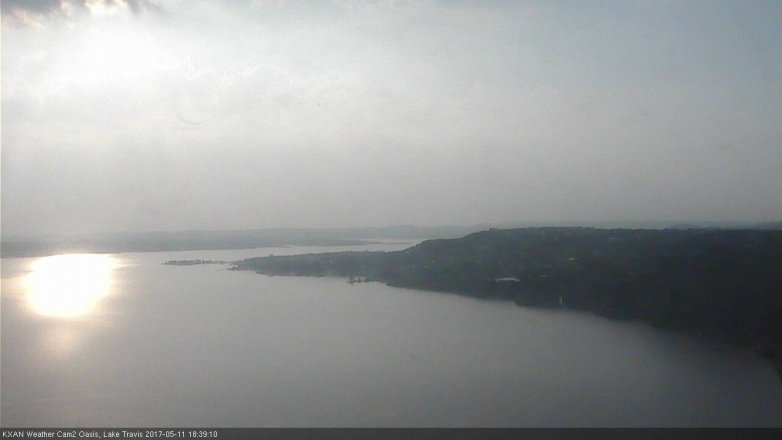 Lake Travis webcam, May 11, 2017 5:55 PM CT
