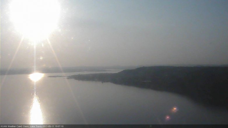 Lake Travis webcam, May 11, 2017 6:35 PM CT
