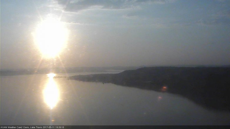 Lake Travis webcam, May 11, 2017 6:45 PM CT
