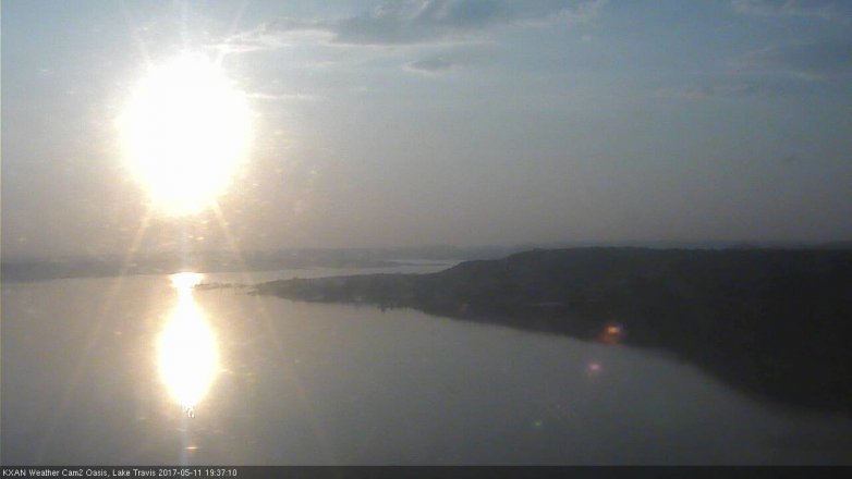 Lake Travis webcam, May 11, 2017 7:05 PM CT