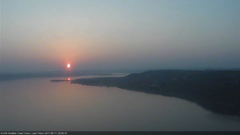 Lake Travis webcam, May 11, 2017 7:40 PM CT