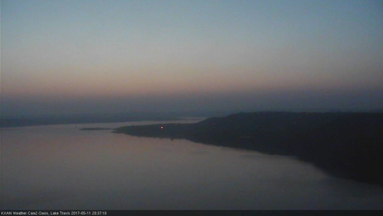 Lake Travis webcam, May 11, 2017 7:50 PM CT