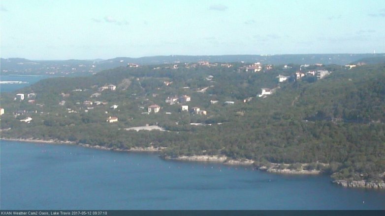 Lake Travis webcam, May 12, 2017 9:05 AM CT