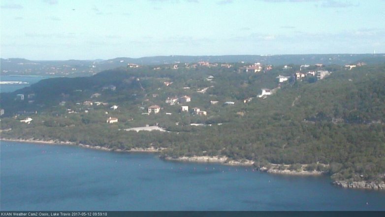 Lake Travis webcam, May 12, 2017 9:10 AM CT