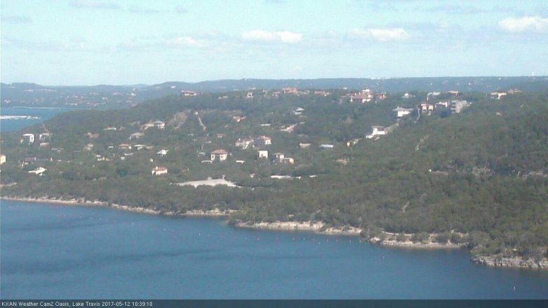 Lake Travis webcam, May 12, 2017 9:45 AM CT