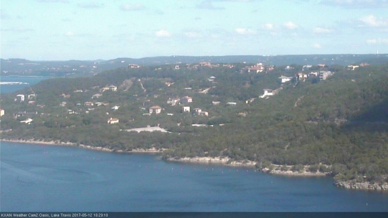 Lake Travis webcam, May 12, 2017 10:00 AM CT