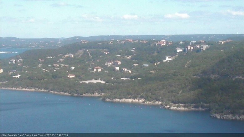 Lake Travis webcam, May 12, 2017 10:10 AM CT