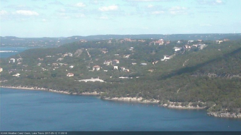 Lake Travis webcam, May 12, 2017 10:35 AM CT