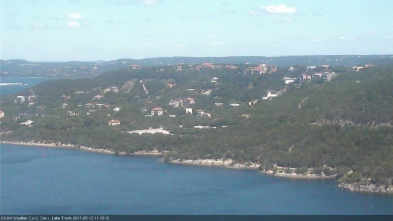 Lake Travis webcam, May 12, 2017 10:50 AM CT