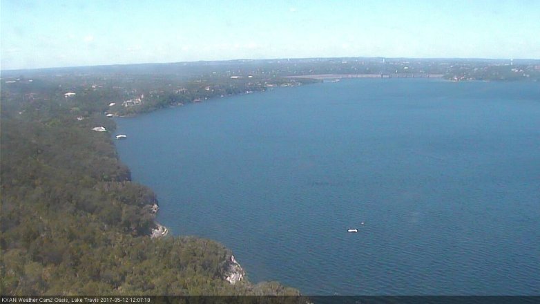 Lake Travis webcam, May 12, 2017 11:25 AM CT