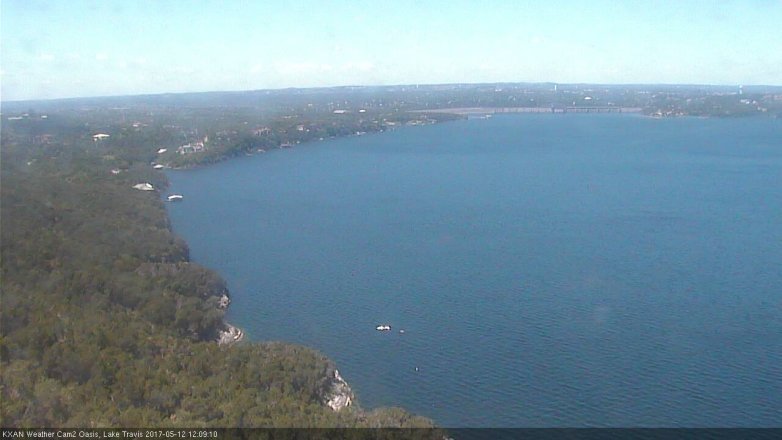 Lake Travis webcam, May 12, 2017 11:30 AM CT