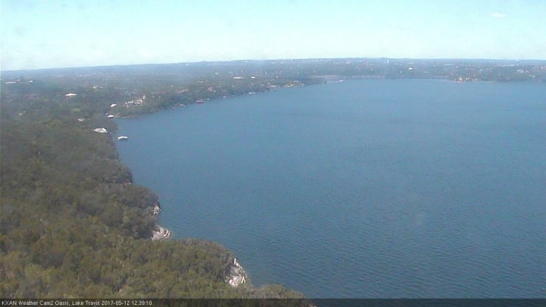 Lake Travis webcam, May 12, 2017 12:00 PM CT