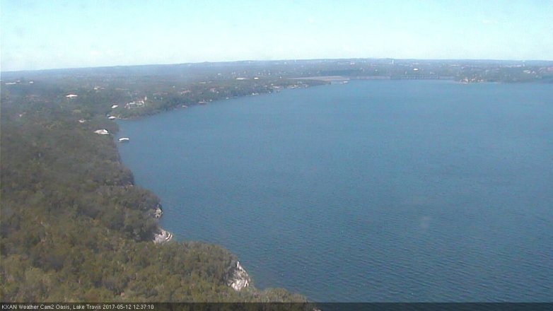 Lake Travis webcam, May 12, 2017 12:05 PM CT