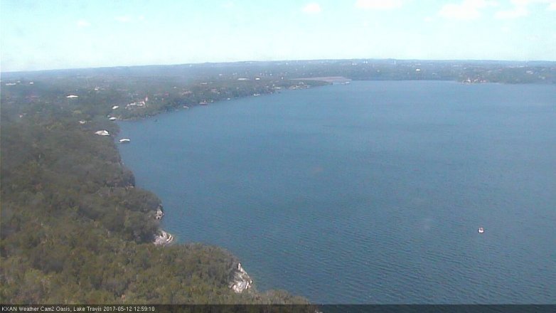 Lake Travis webcam, May 12, 2017 12:10 PM CT